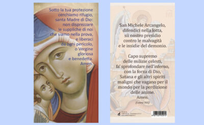 IMMAGINETTA - Preghiera alla Beata vergine e a San Michele