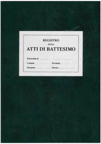 Registro Atti del Battesimo