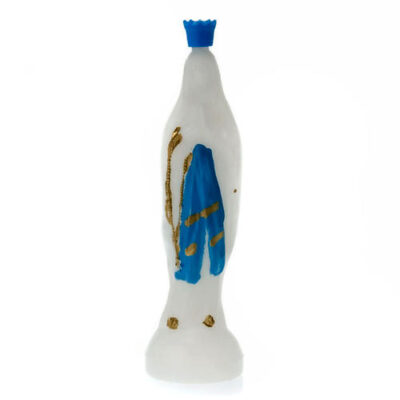 Bottiglietta acquasanta statua Madonna di Lourdes