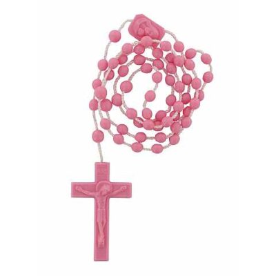 Rosario in plastica 6 mm - marrone (Rosa)