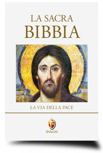 La Sacra Bibbia. La via della Pace. Edizione a caratteri grandi in ecopelle bianco