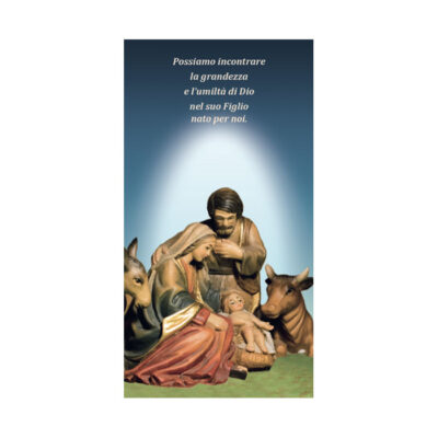 Immaginetta. Natale - Possiamo incontrare la grandezza e l’umiltà di Dio nel suo Figlio nato per noi.