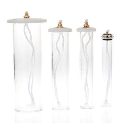 Cartucce cera liquida in plexiglass per candele - mm 21